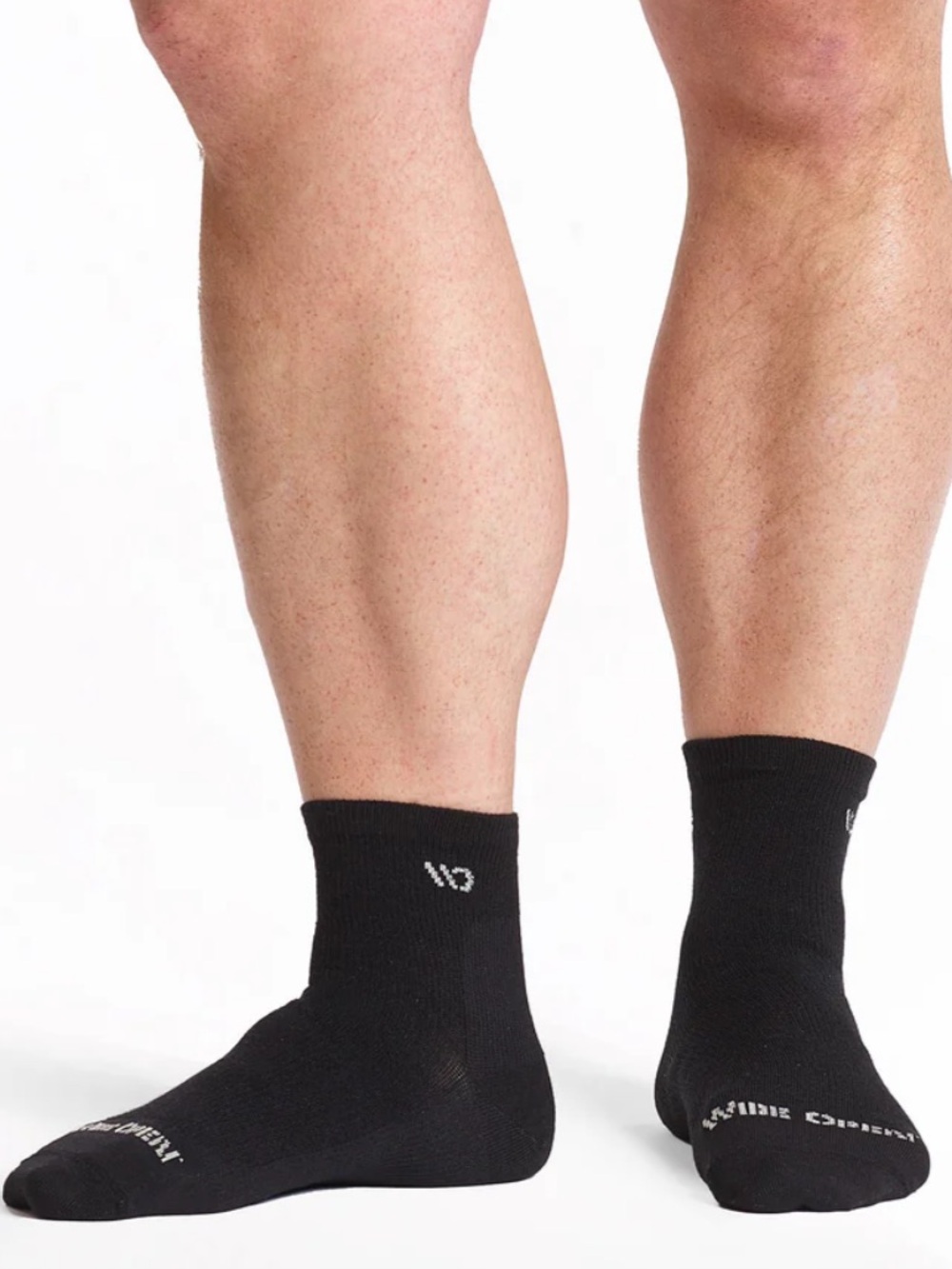 Wide Open -  SOLID LIGHTWEIGHT QUARTER SOCKS- Black XXL Size 10-15 Shoe